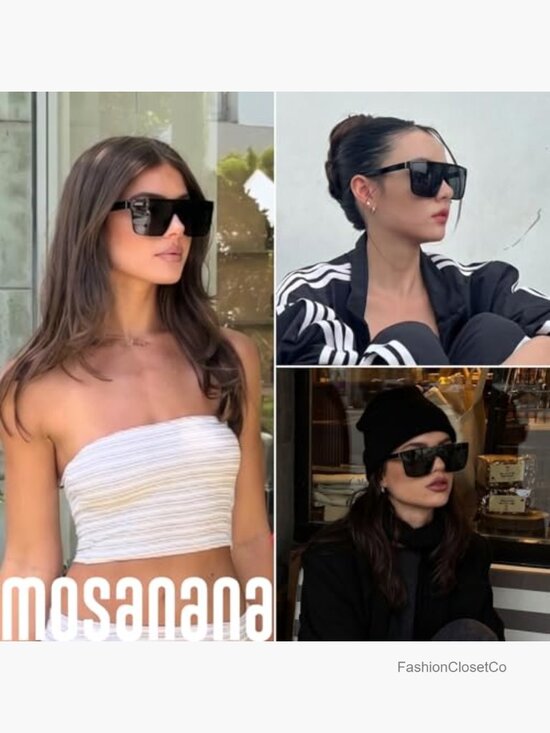 Polarized Oversized Square Sunglasses with UV400 Protection main image 5